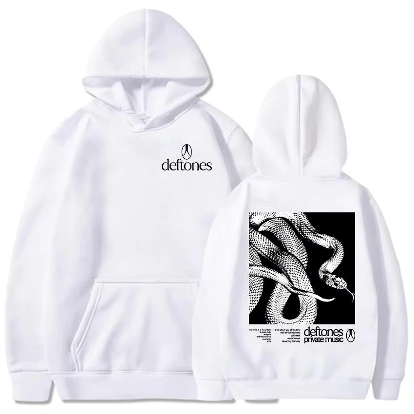 Deftones Private Music 2D Hoodie 2025 Album Graphic Printed Sweatshirt Autumn Cotton Long Sleeve Sudaderas Unisex Leisure Fashio