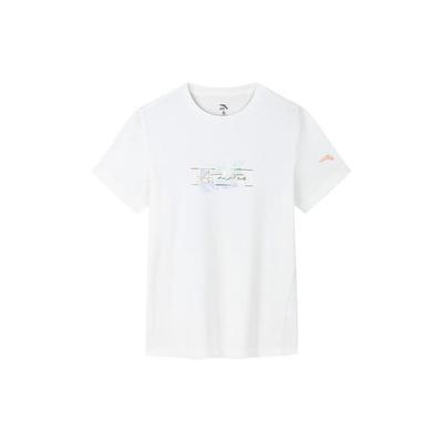 Training Series Printed Logo Round Neck Comfortable Breathable Pullover Short Sleeve Regular T-Shirt Women T-Shirts Paper-White 162427120-4