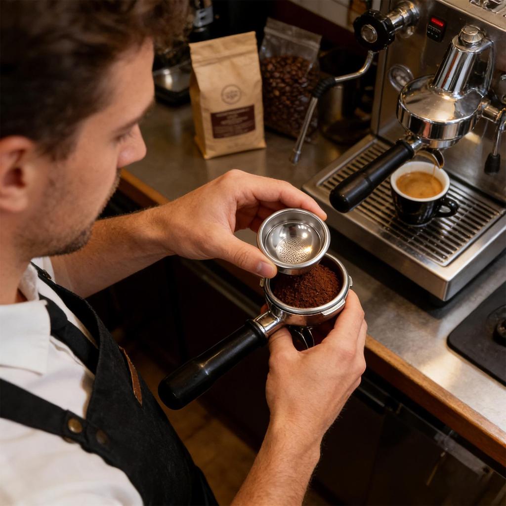 58mm Portafilter Basket 58mm Precision Even Extraction Holder Precision Coffee Brewing Basket for Home Professional Enthusiast