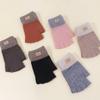Warm Knitted Fingerless Gloves Thick Winter Warm Gloves New Half Finger Gloves  Women Men
