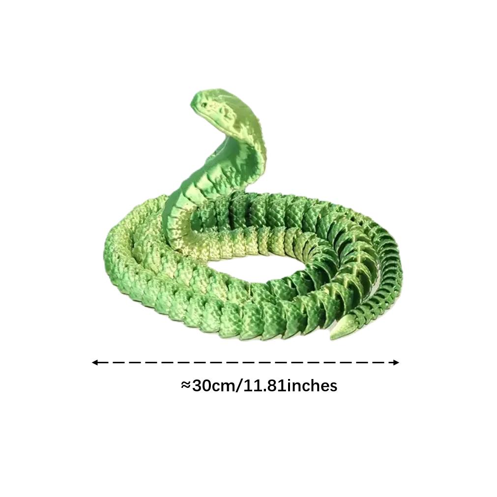 3D Printed King Cobra Statue Car Ornaments, Suitable As Car Dashboard Ornaments, Gifts, Home & Office Desktop Decoration