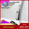 Car Sticker Hub Caps Car Sticker For VW Jetta MK5 Golf 4pcs Rubber Anti Collision Strip Car Door Rearview Mirror Prot