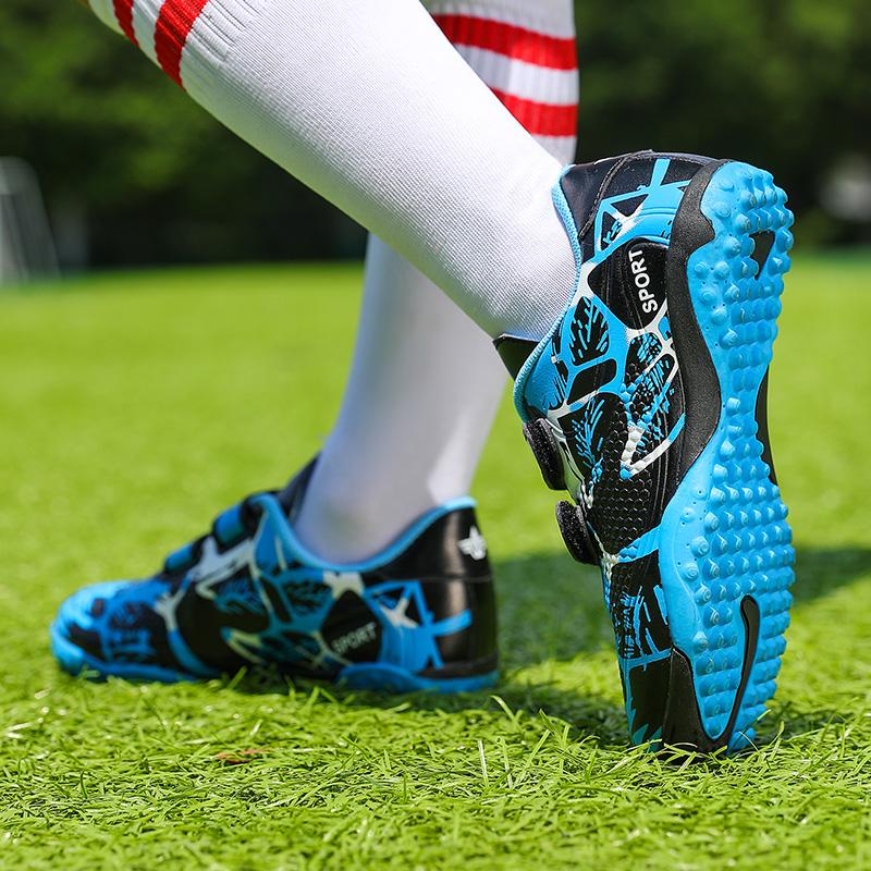 Boys Training TF Soccer Shoes Artificial Grass Anti-Slippery Youth Football Shoes Sports Training Shoes Girls Football Shoes