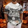 Men's Halloween Round Neck Short Sleeve T-Shirt