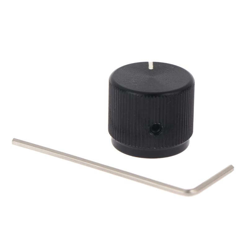 1/2Pcs Aluminum Half-Shaft Type Flat Top Adjustment Knob For Electric Bass 16Mm*19Mm*6.0Mm
