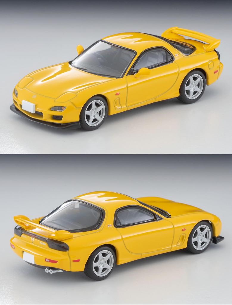 Tomytec Tomica Limited Vintage Neo LV-N267d Mazda RX-7 Type R Bathurst R (Yellow) 2001 Model, Completed