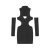 2024 Frühling/Sommer Europäisch & Amerikanisch Einfarbig Sexy Ausgeschnitten Neckholder Bodycon Bleistiftkleid