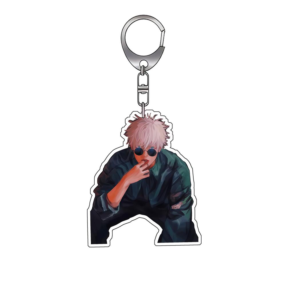 Acrylic Keychain for Jjk Satoru Gojo Ryomen Sukuna Amane Backpack Pendant Anime Decoration Collection Exquisite Gift Toy
