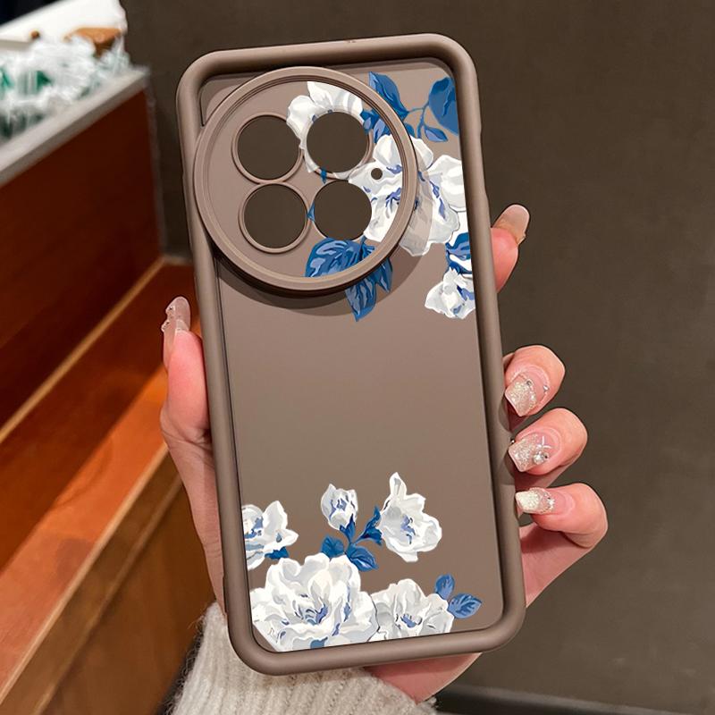 White Gardenia Floral Pattern Case For OnePlus 15 13 13T 12 Shockproof Bumper Soft Silicone Cover For Oneplus Nord 5 13R 12R 11R 5G