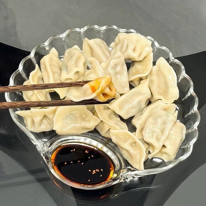 1PC Shell DishTransparent Dumpling Plate With Vinegar Discs Vinegar Dishes Sushi Breakfast Dried Fruit Snack Shell Spitting Dish