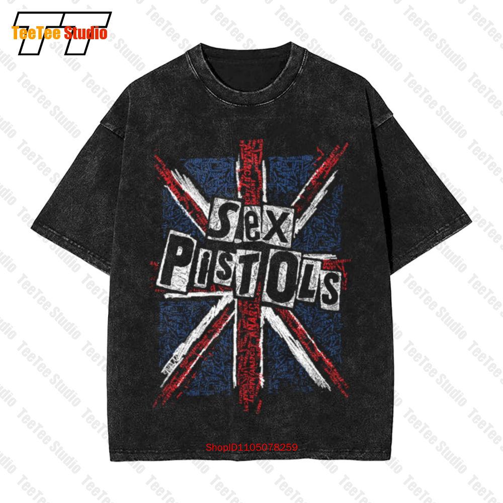 Sex Pistols Union Jack Words Vintage Oversized TShirt UGW S