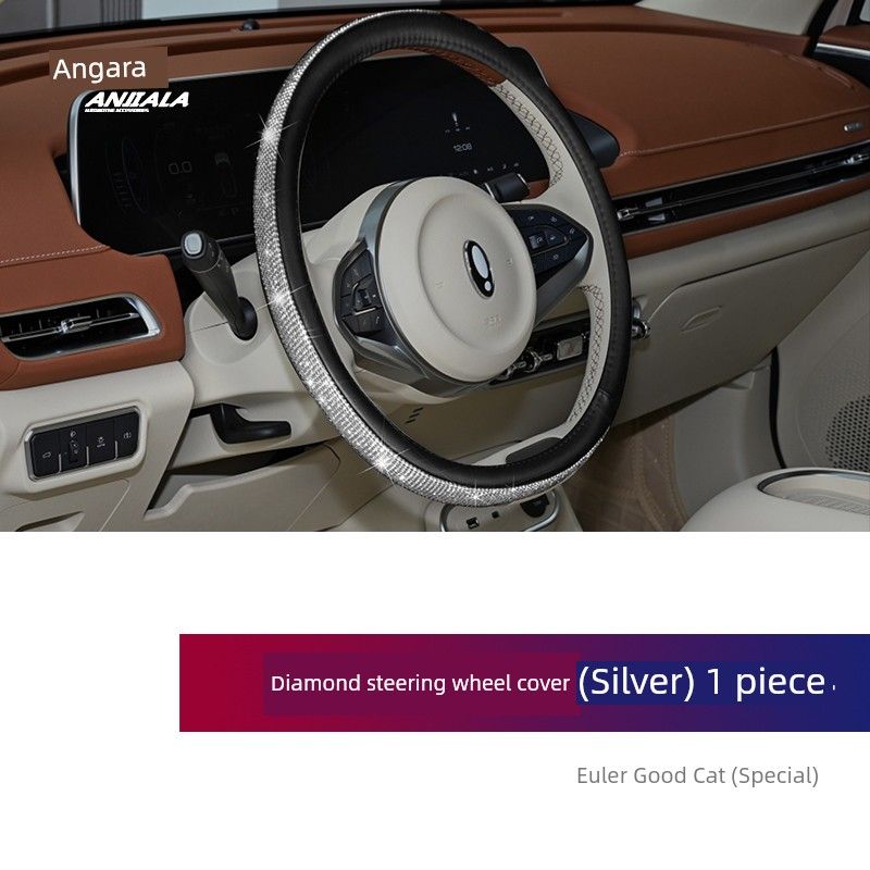 

Car Steering Wheel Cover All Year Round Neutral Euler Good Cat Steering Wheel Cover Interior Restoration Diamond Non Slip Diamond Protective Cover 01 Diamond Steering Wheel Cover [1 Piece]