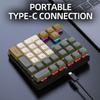 Wired Mechanical 33-Key Numeric Keypad With Multi-Color Lights Shaft Laptop Numeric Keyboard Accessories External Keyboard