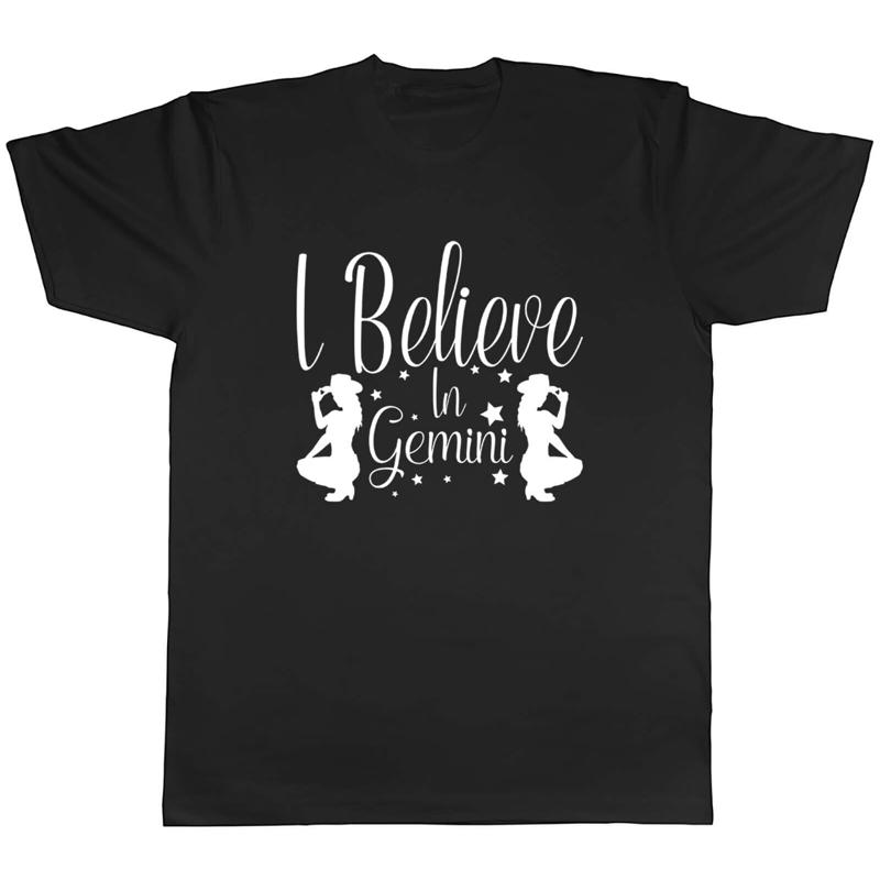 Je crois en Gemini T-shirt unisexe pour hommes S