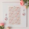 Flower Clay Transfer Paper Bird Flower Transfer Paper Water Soluble Transfer Paper for Clay Earrings Jewelry Making