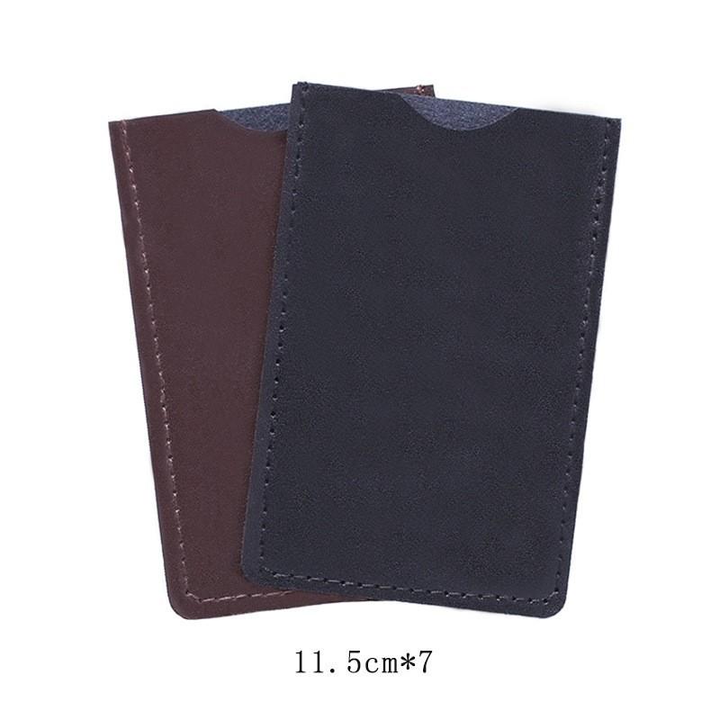 Leather Comb Case Protective Sleeve Soft Durable Cover for Pocket Comb Compact Size 11 5cm by 7cm Simple Design