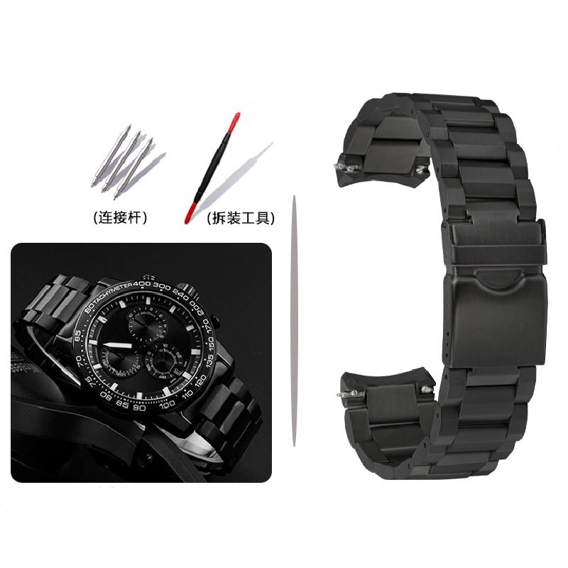 For TISSOT 1853 Sagitar Series T125617 Quick Release Metal Stainless Steel Band Curved End Arc Mouth Strap Watch Chain 22mm