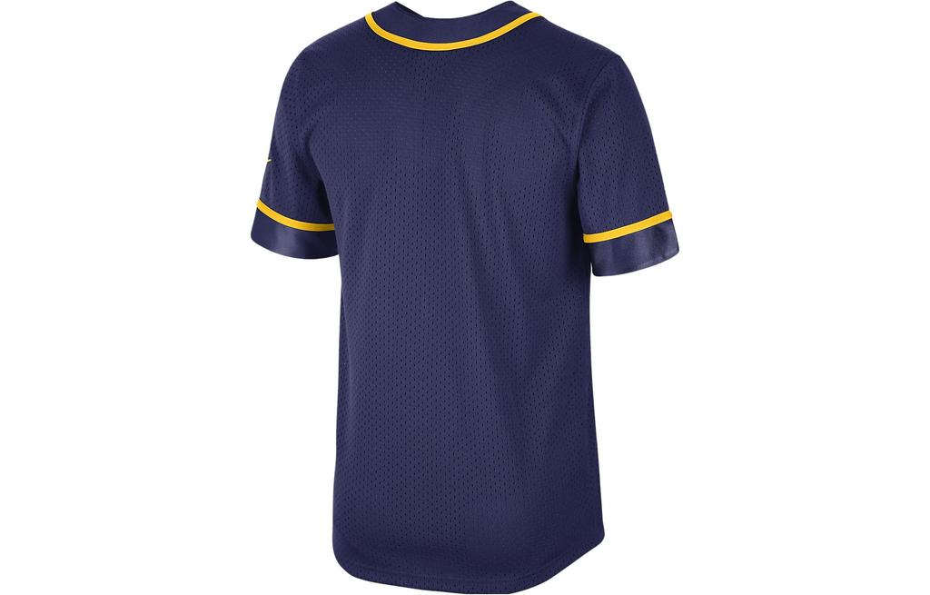 Jordan T Shirts Men's Blue V Neck Moderate Straight Fit DN9831-421