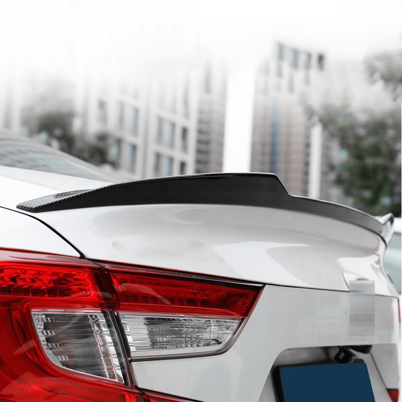 Black Spoiler for Honda Accord Carbon Painting 2018-2022 10 Th Rear Wing Ducktail Accessories