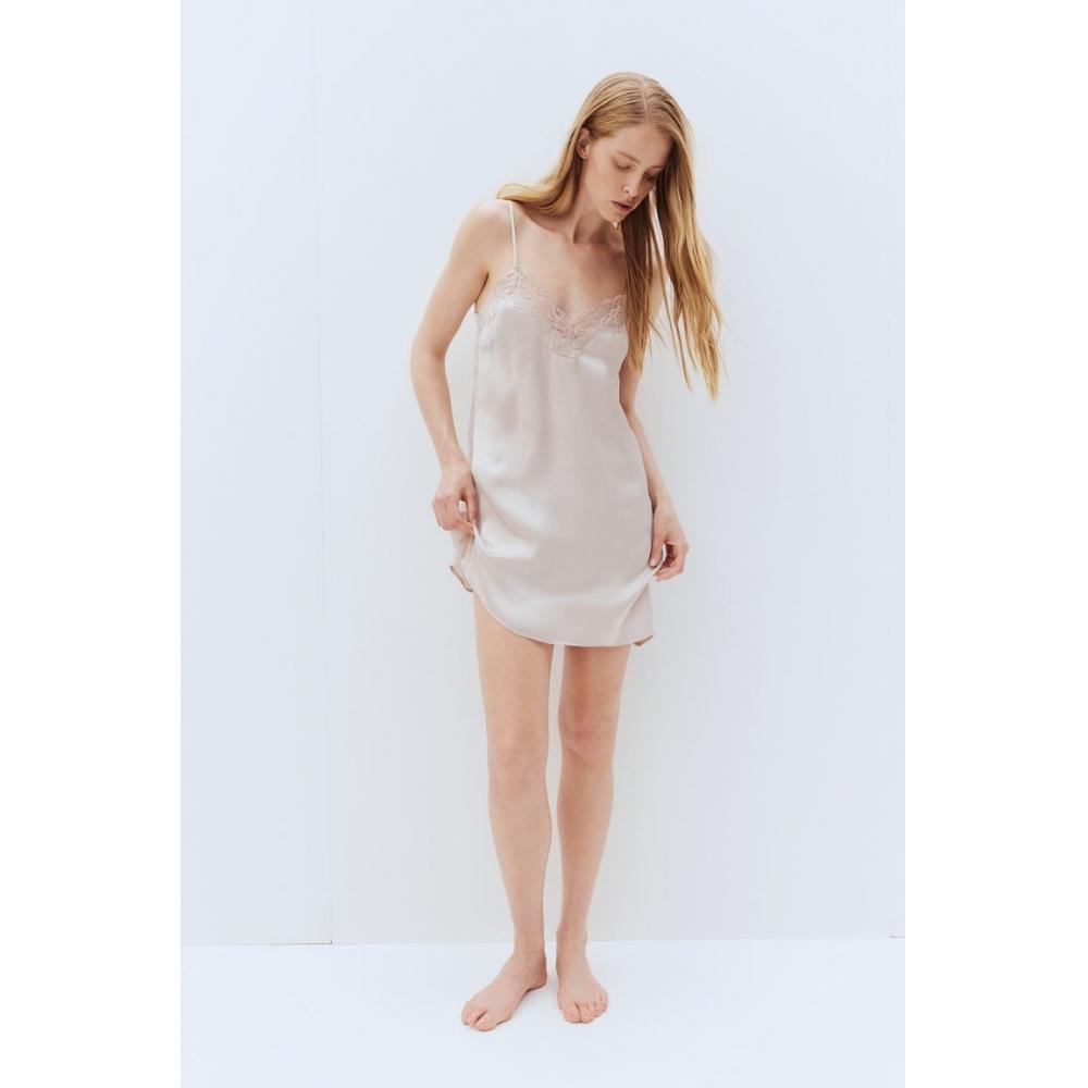 

HM Satin Night Sleep Light Бежевый