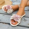 Mode Damen Blume Flache Hausschuhe Lässige Laufschuhe Weiblich Sommer Mode Kleidsandalen Outdoor Flache Hausschuhe Home Slides Damen