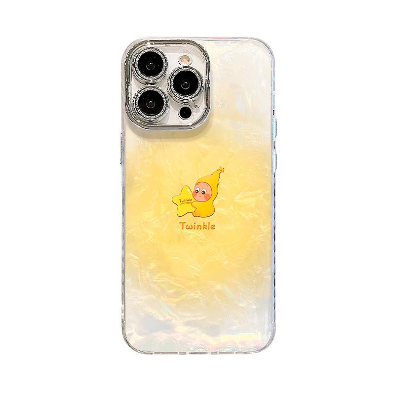 Cute Stars Apply To 17promax Mobile Phone Case Iphone16 Cartoon 15 All-inclusive Lens Film 14 High Value 13