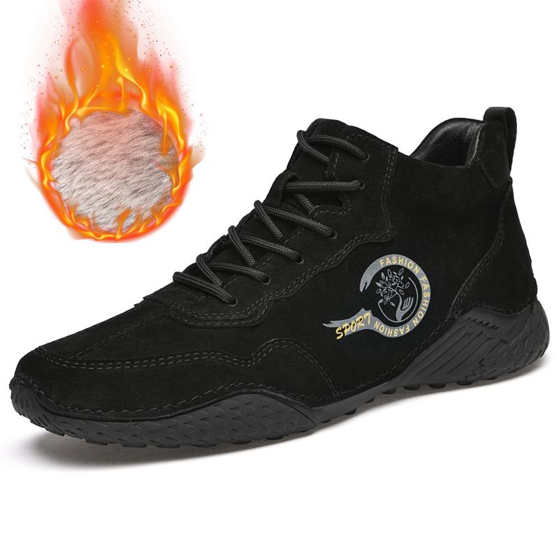 

Ботинки из натуральной кожи ручной работы, мужская обувь, удобные ботильоны для мужчин, повседневная обувь, мокасины, мужские зимние ботинки 43 чёрный