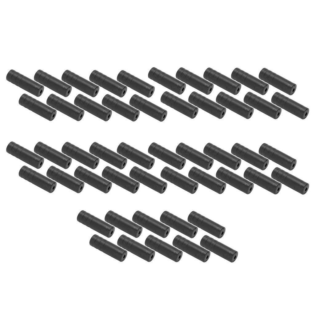 50pcs Cable End Crimps Bicycle Derailleur Shift Cable Wire End Caps for Mountain Road Bike Black