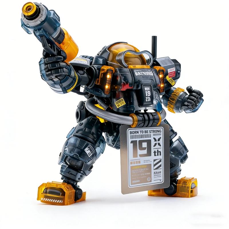B.Duck SPA Pato Guerrero Negro Edición Limitada Kit de Modelo Mecha Figuras de Acción con Armadura Transparente Calcomanías al Agua Juguete de Ensamblaje Regalos