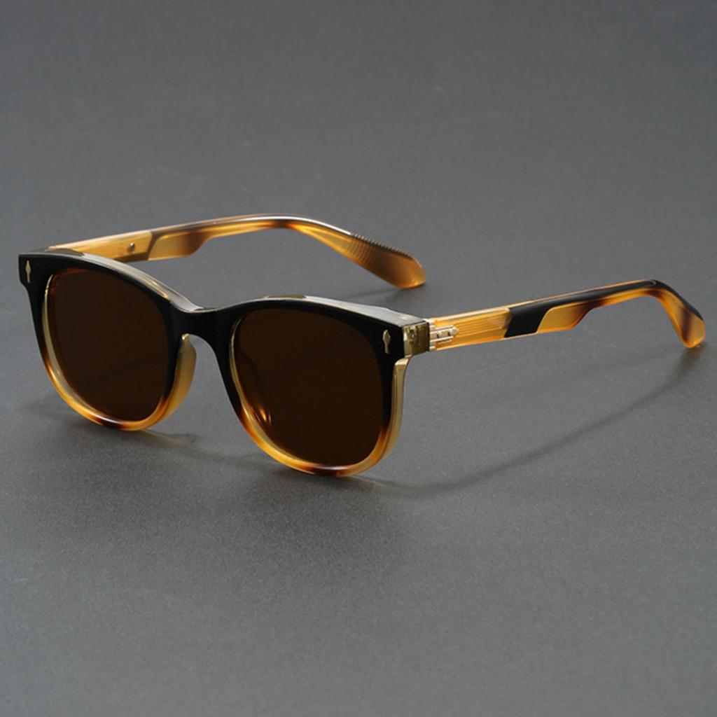 Simple Casual Sunglasses Ultra Light Square Frame Propionate Pin Outdoor Travel Uv Protection Sunglasses Men Women