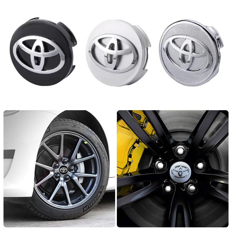 4Pcs 56/62mm Toyota Car Wheel Center Hub Cap Accessories For Toyota GR Corolla Yaris Aygo Prius RAV4 Crown CHR Camry Auris Verso