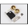 Round Black Sliding Door Sliding Door Lock Bathroom Kitchen Keyless Sliding Door Embedded Hidden Hook Lock Invisible Lock