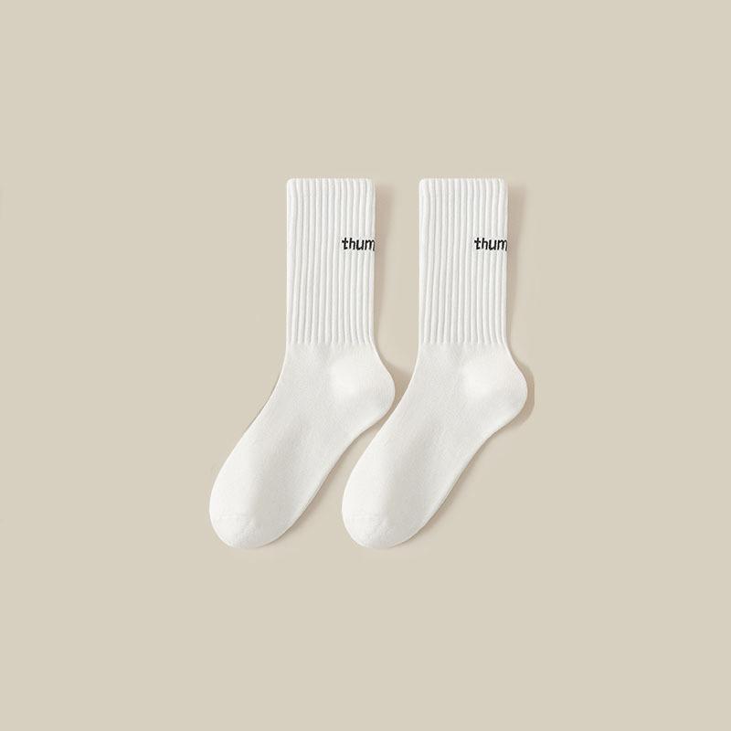 College Tooling Style Lovers All-Match Wear-Resistant Thick Line Socks Men'S And Women'S Autumn And Winter Sports Deodorant Pile