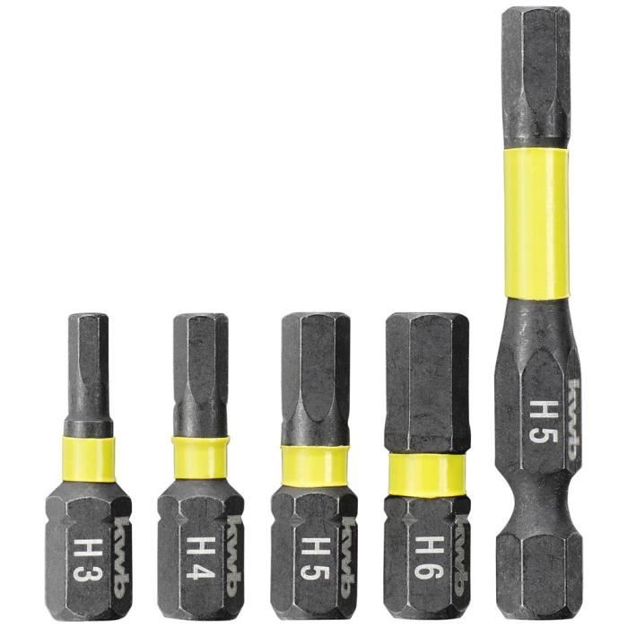 Coffret d'embouts impact - KWB - 37 pièces - Robustesse - Clés à choc - Changement rapide