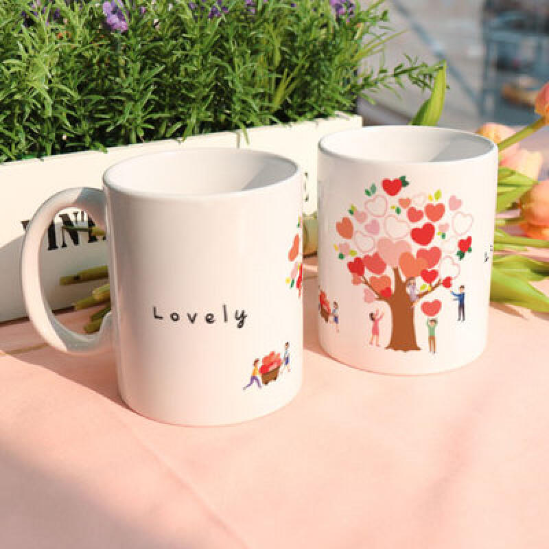 pa383-Design Mug 2p-Lovely Heart Tree