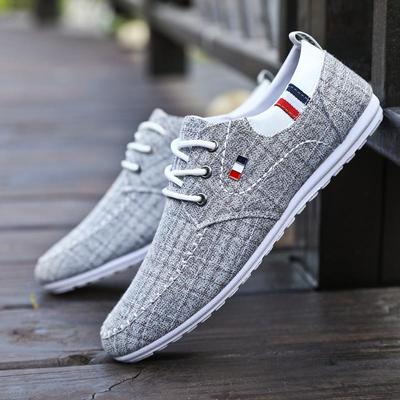 Men's Autumn Canvas Loafers - Versatile, Breathable, Soft Sole Casual Shoes with Korean Style Trend