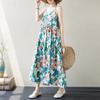Summer Art Retro Pullover Sleeveless Vest Loose Plus Size A-line Dress for Women Casual Dresses
