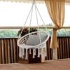 Leisure Swing Chair Nordic Style Cotton Rope Braided Home Bedroom Lazy Chair Outdoor Garden Chair Relaxing Chair Beach Chairs