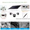 Solar Camera for Home Outdoor Use, Waterproof and Dustproof, Wiring-free, Three-screen Monitoring