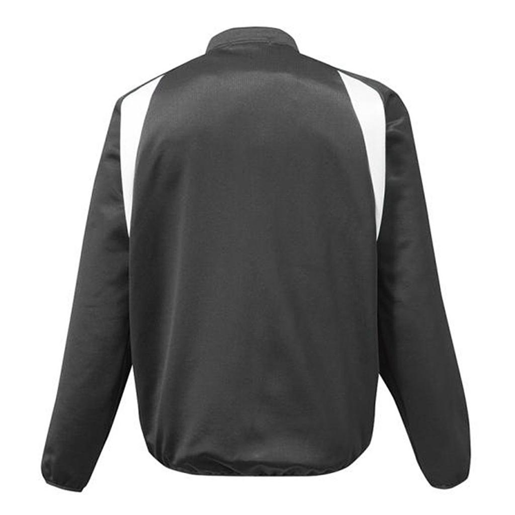 Mizuno Brushed Knit Light Half Zip Jacket 12JE6K01 Baseball/Softball Men's Black/White