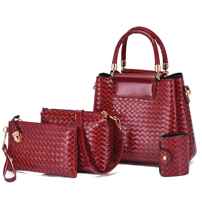 Versatile women's handbag Fashion women's big bag New temperament women's bag Trendy woven shoulder messenger bag