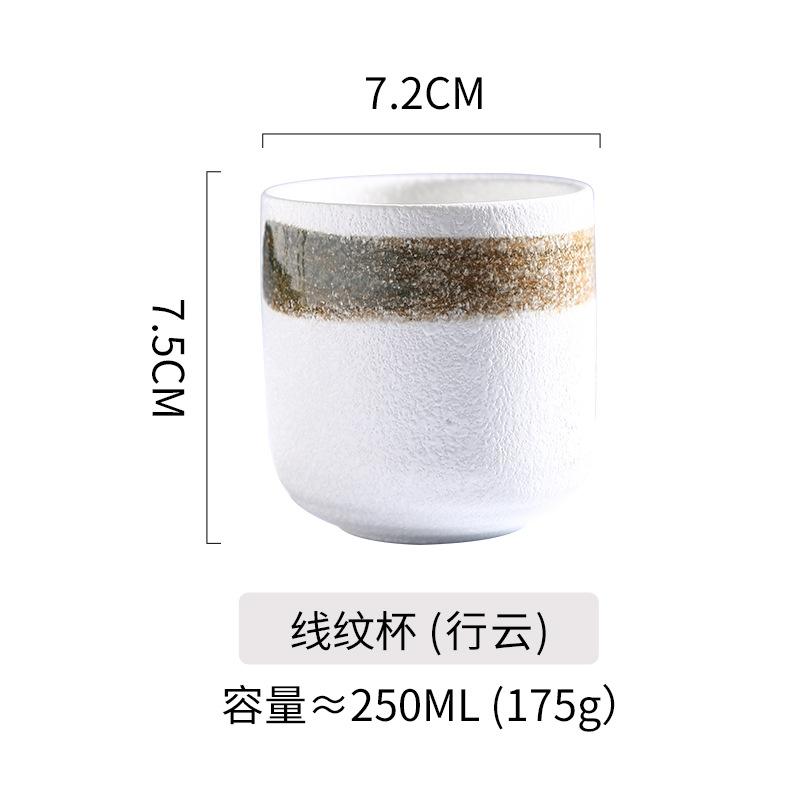 1PC New Japanese Coffee Ceramic Cups, Matcha Stackable Water Cups and Sake Cups