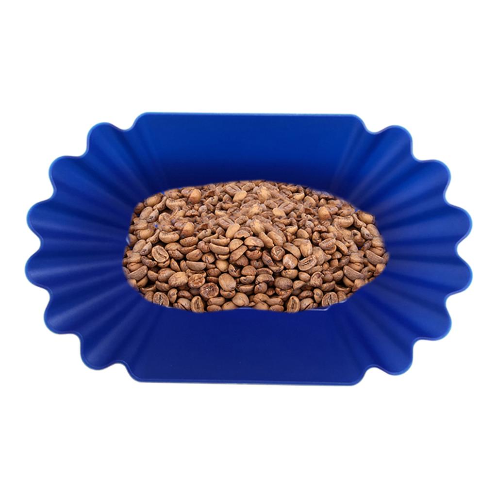 Plastic Plate Coffee Bean Snack Oval Plate Dessert Fruit Tray Picnic Tableware for Party Wedding Candy Food Display