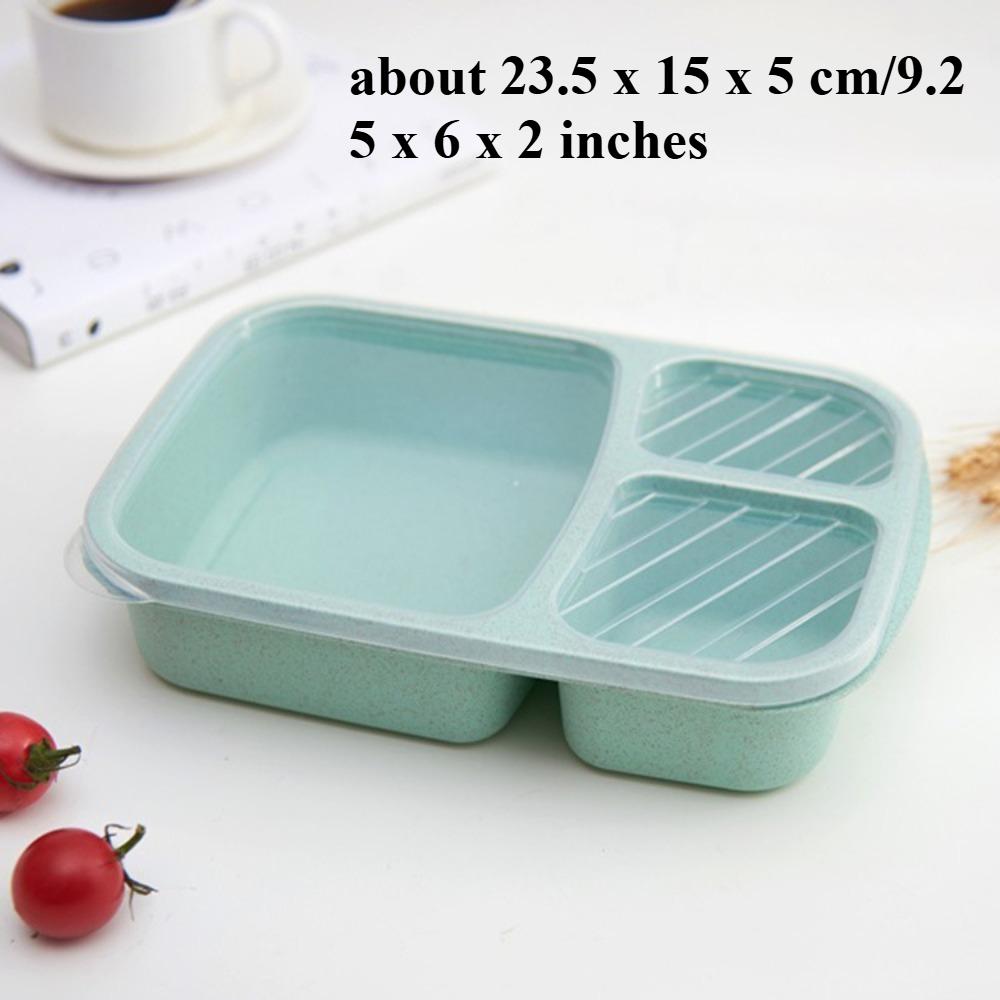 1pc Household Kitchen Plastic Children'S Student Lunch Box Portable Food Container Tableware Bento Box Lunch Box