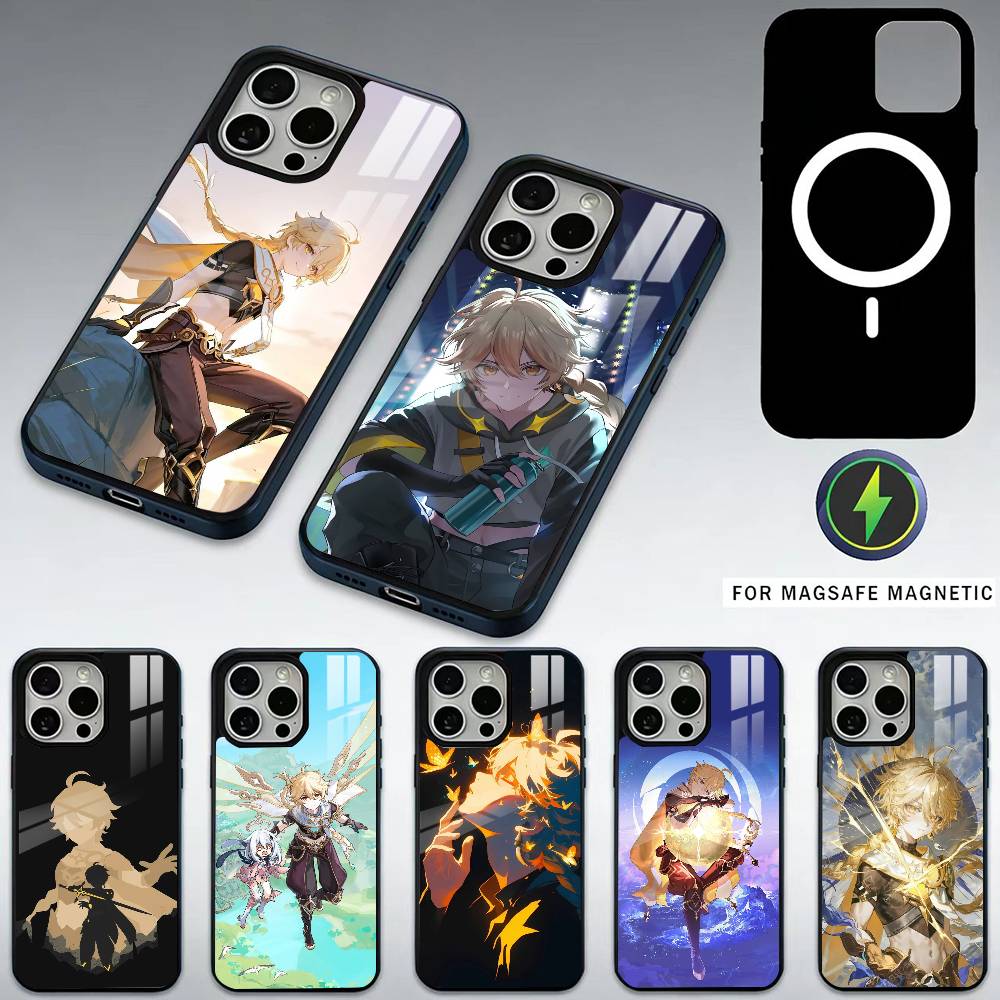 AetherS Wallpaper Phone Case For iPhone17,16,15,14,13,12,11 Plus,Pro Max Magnetic For Magsafe Wireless Charging