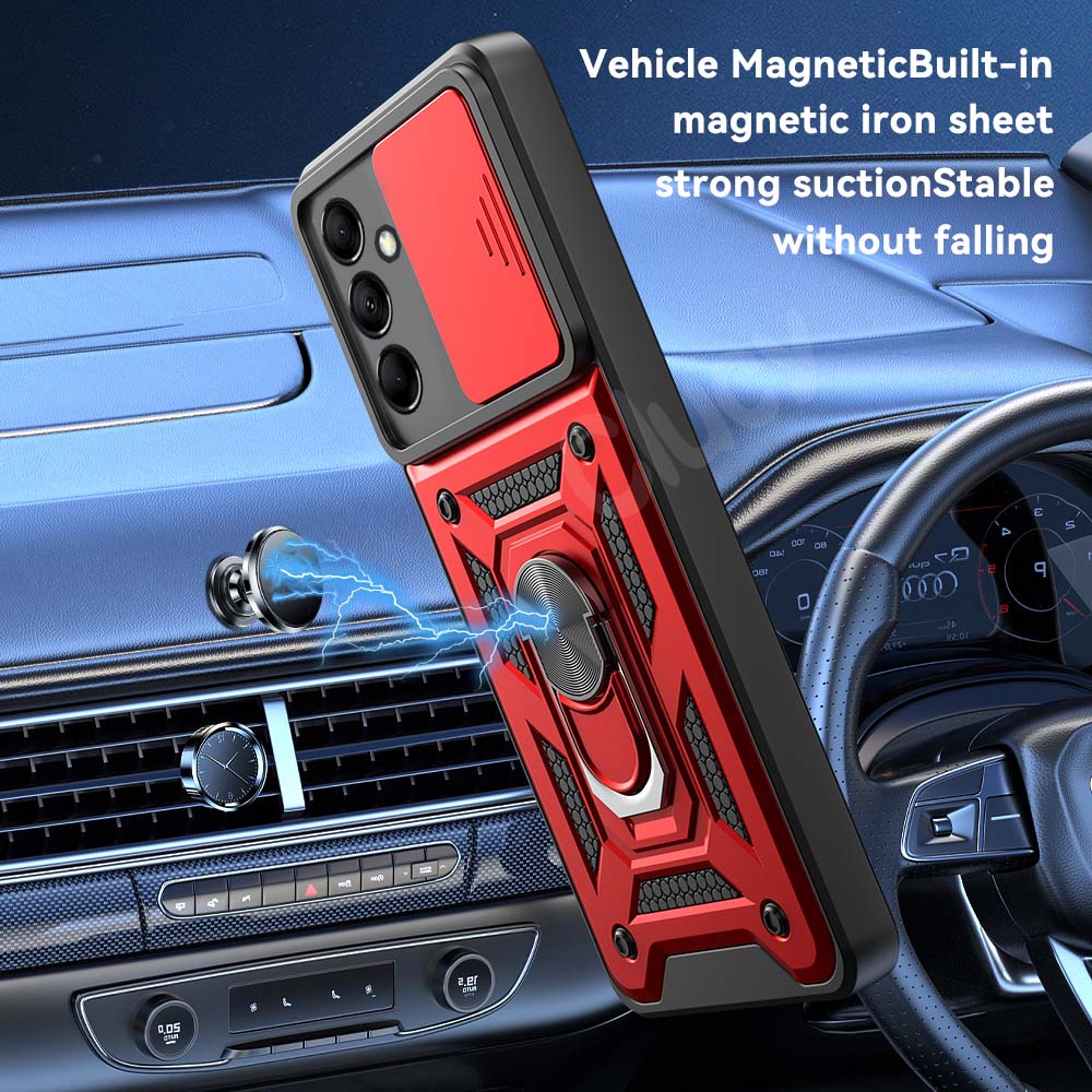 Shockproof Armor Case For Samsung Galaxy M54 M14 M53 M23 M33 M52 M51 F23 Car Magnetic Holder Ring Protect Cover