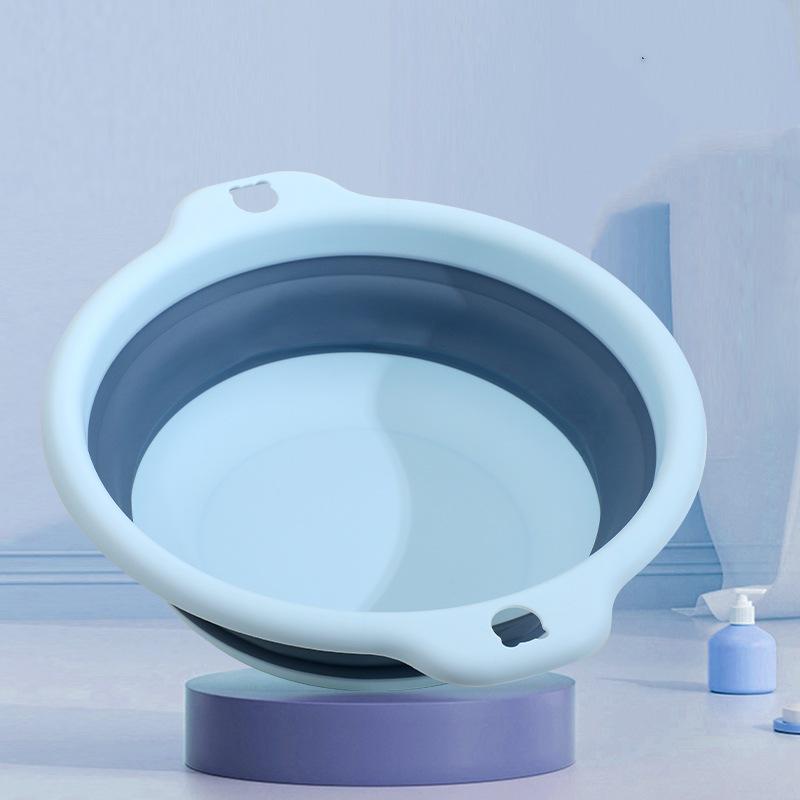 Portable Folding Washbasin: Large Plastic Basin for Students, Children, Dorms & Laundry