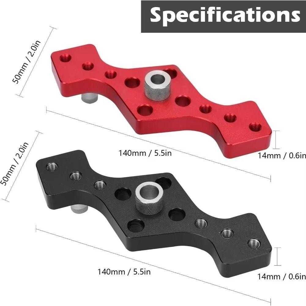 Adjustable Drill Positioner Aluminum Construction Drill Guide Kit Dowel Drilling