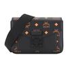 New MCM Millie Visetos Leather Shoulder Bag, Crossbody Bag Small Unisex Orange MMRBASX05O9001