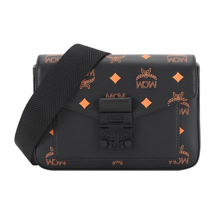 

New MCM Millie Visetos Leather Shoulder Bag, Crossbody Bag Small Unisex Orange MMRBASX05O9001 20.6*4.1*14.0CM